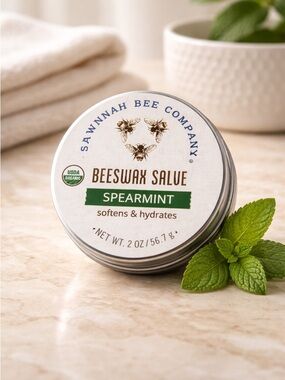 NWT Savannah Bee Company Beeswax Salve Spearmint